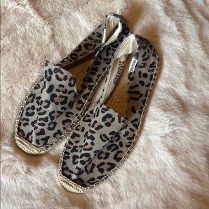 Soludos Leopard Print Espadrilles - Brown & Black